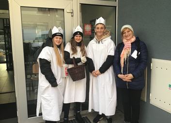 Lidé na Ledečsku tři krále vítali a byli k nim velmi štědří